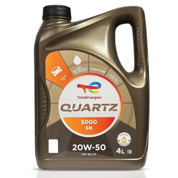 ACEITE TOTAL QUARTZ 20W50 5000 SN/CF 4 LITROS - TOTAL ENERGIES